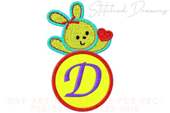 Bunny Applique Letter D Review for Apparel